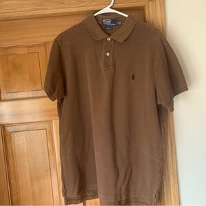 Polo by Ralph Lauren Men's Brown Polo Shirt